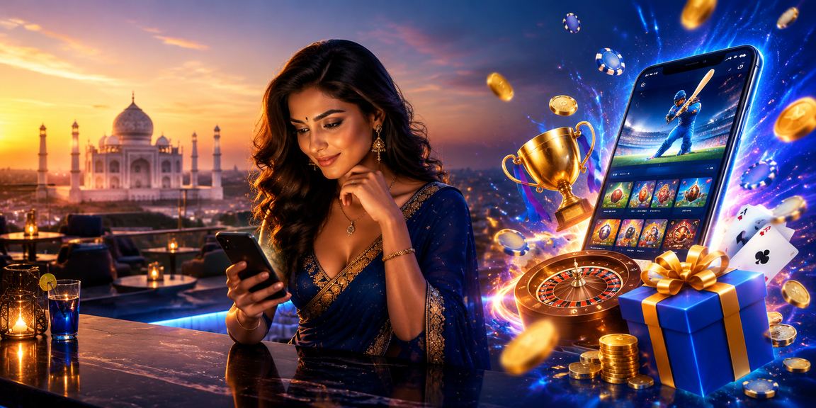 Indian man registering on mobile with Taj Mahal in background